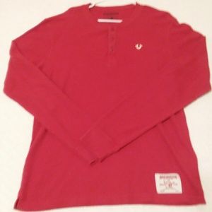 Men's XL True Religion thermal shirt